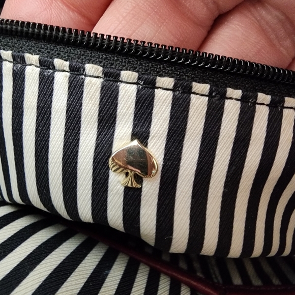 Kate Spade Small Ella Cobble Hill Bag Purse Merlot Red - Picture 4 of 16